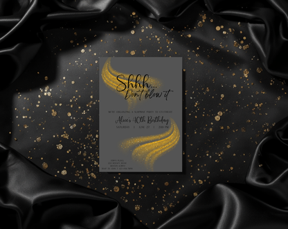 Surprise 40th Birthday Invitation Template | Editable Canva Template | 5x7in & WhatsApp | Digital Download